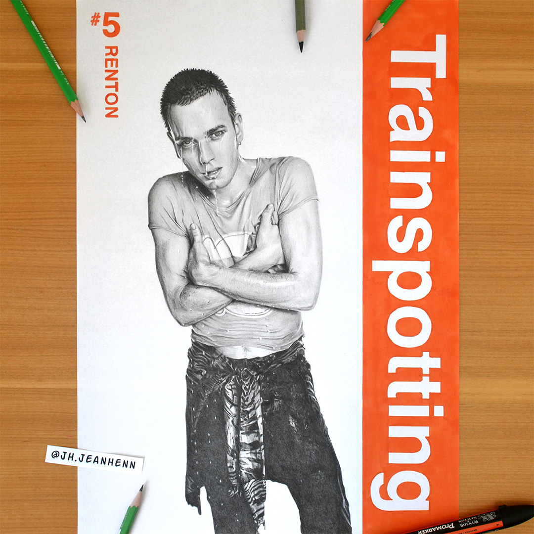 Trainspotting drawing